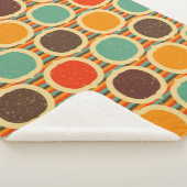 Mid Century Moderne geometrische 5 Sherpa Deken (3/4)