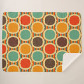 Mid Century Moderne geometrische 5 Sherpa Deken (Voorkant (horizontaal))