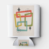 Mid-Century Moderne Geometrische Abstract Blikjeskoeler (Achterkant)