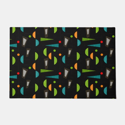 Mid-Century Moderne Geometrische Abstract Deurmat (Voorkant)