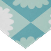 Mid Century Moderne Geometrische Flowers Tableclot Tafelkleed (Gekanteld)