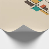 Mid Century Moderne Geometrische Kleur Cadeaupapier (Hoek)