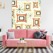 Mid Century Moderne Geometrische Kunst Canvas Afdruk (Insitu (Woonkamer))