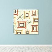 Mid Century Moderne Geometrische Kunst Canvas Afdruk (Insitu (Houten vloer))