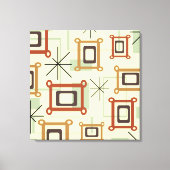 Mid Century Moderne Geometrische Kunst Canvas Afdruk (Voorkant)