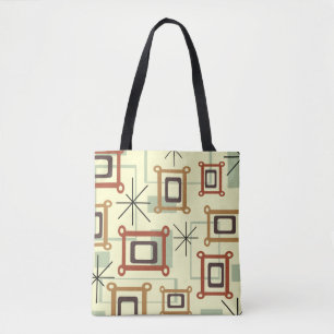 Mid Century Moderne Geometrische Kunst Tote Bag