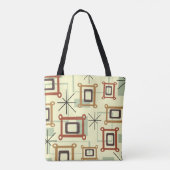 Mid Century Moderne Geometrische Kunst Tote Bag (Achterkant)
