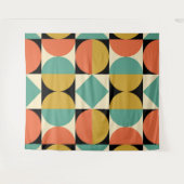 Mid Century Moderne Geometrische Ontwerp Wandkleed (Voorkant (horizontaal))