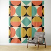 Mid Century Moderne Geometrische Ontwerp Wandkleed (In situ)