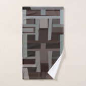 Mid Century Moderne Geometrische Patroon Bad Handdoek (Handdoek)
