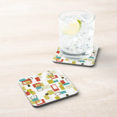 Mid Century Moderne Geometrische Patroon Bier Onderzetter (Rechterzijde)