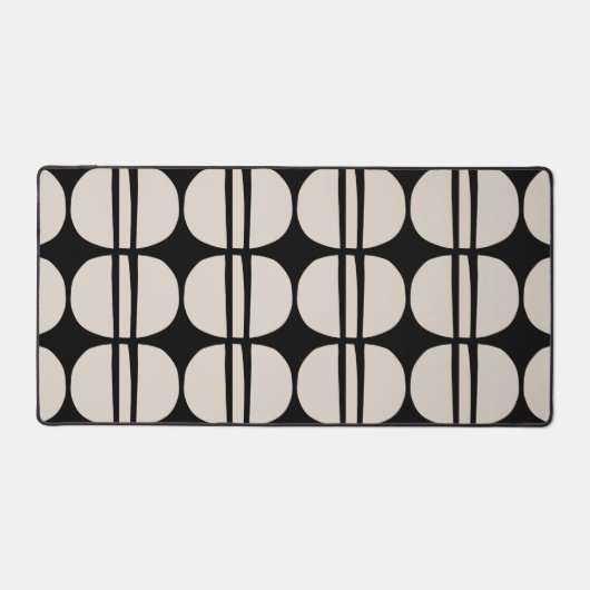 Mid Century Moderne Geometrische Patroon Bureaumat (Voorkant)