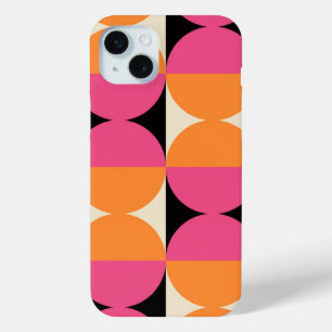 Mid Century Moderne Geometrische Patroon iPhone 15 Mini Hoesje