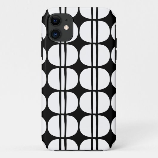 Mid Century Moderne Geometrische Patroon Case-Mate iPhone Case (Achterkant)