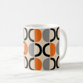 Mid Century Moderne Geometrische Patroon Koffiemok (Voorkant rechts)