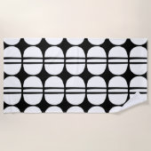 Mid Century Moderne Geometrische Patroon Strandlaken (Voorkant)