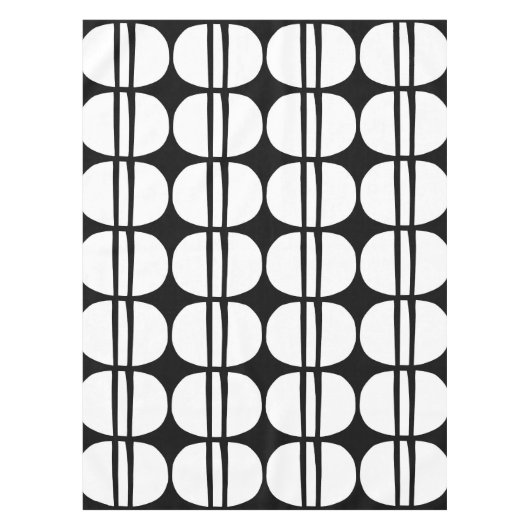 Mid Century Moderne Geometrische Patroon Tafelkleed (Voorkant)