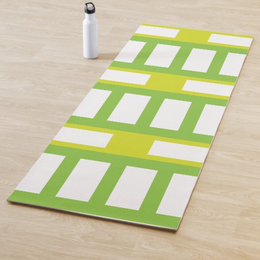 Mid Century Moderne Geometrische Patroon Yogamat (In situ)
