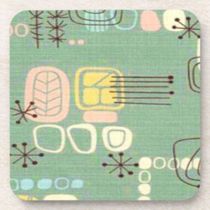 Mid Century Moderne Grafische Design Cork Onderzet Drankjes Onderzetter