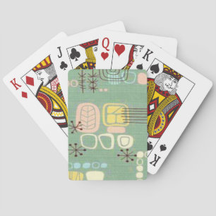 Mid Century Moderne Grafische Design Speelkaarten