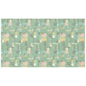 Mid Century Moderne Grafische Design Tablecloth Tafelkleed (Voorkant (Horizontaal))