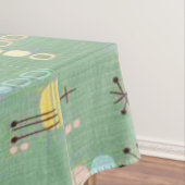 Mid Century Moderne Grafische Design Tablecloth Tafelkleed (Voorbeeld)