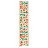 Mid Century Moderne Grafische Googie Tafelloper (Voorkant)