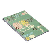 Mid Century Moderne grafische ontwerplaptop Notitieboek (Rechterzijde)