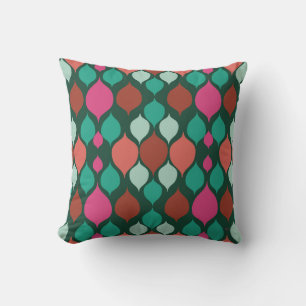Mid Century Moderne Groene Geometric Kussen