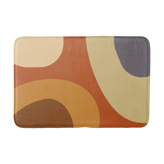 Mid Century Moderne Grote Vormen Badmat (Voorkant)