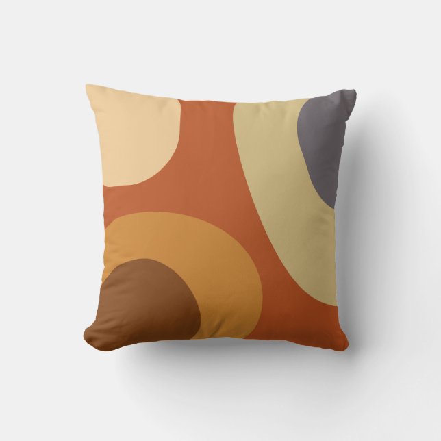 Mid Century Moderne Grote Vormen Kussen (Voorkant)
