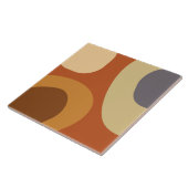 Mid Century Moderne Grote Vormen Tegeltje (Zijkant)