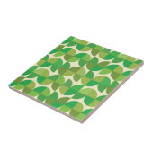 Mid Century Moderne halve cirkels patroon groen Tegeltje (Zijkant)