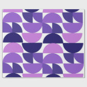 Mid-Century Moderne Halve en Kwartaalcirkels Cadeaupapier (Vlak)