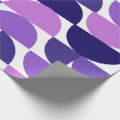 Mid-Century Moderne Halve en Kwartaalcirkels Cadeaupapier (Hoek)