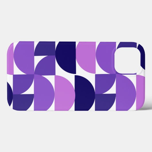 Mid-Century Moderne Halve en Kwartaalcirkels Case-Mate iPhone Case (Achterkant (horizontaal))
