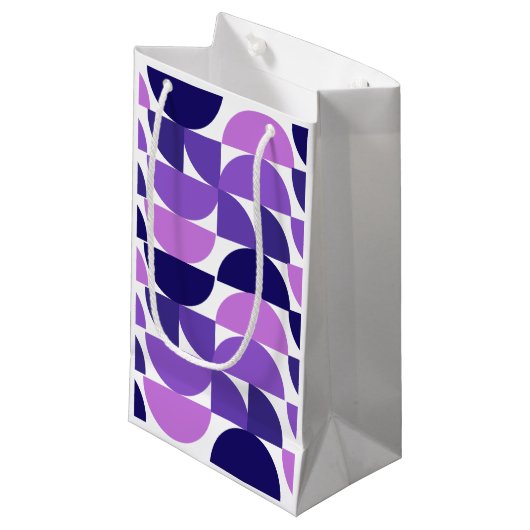 Mid-Century Moderne Halve en Kwartaalcirkels Klein Cadeauzakje (Voorkant Gekanteld)