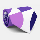 Mid-Century Moderne Halve en Kwartaalcirkels Stropdas (Opgerold)