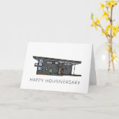 Mid Century Moderne Home Happy Housiever Client Kaart (Gele Bloem)