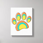 Mid Century Moderne Hond Paw Print (Voorkant)