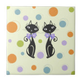 Mid Century Moderne Kat Tegeltje (Voorkant)