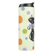 Mid Century Moderne Kat Thermosbeker (Gedraaid links)