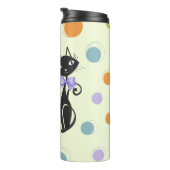 Mid Century Moderne Kat Thermosbeker (Geroteerd rechts)