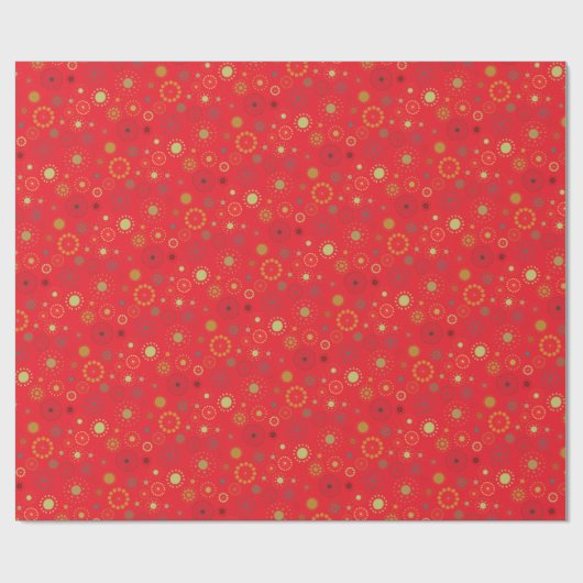 Mid Century Moderne Kerst Cadeaupapier (Vlak)