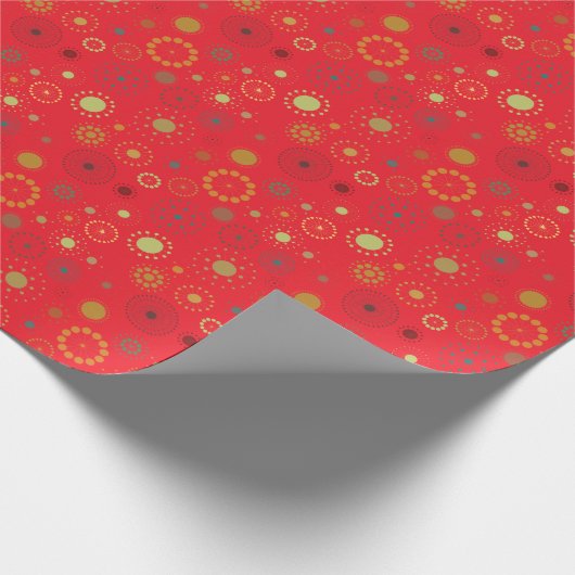 Mid Century Moderne Kerst Cadeaupapier (Hoek)