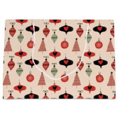 Mid Century Moderne Kerst Groot Cadeauzakje (Voorkant)