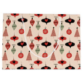 Mid Century Moderne Kerst Groot Cadeauzakje (Achterkant)