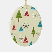 Mid Century Moderne kerstbomen Keramisch Ornament (Rechts)