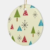 Mid Century Moderne kerstbomen Keramisch Ornament (Links)