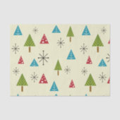 Mid Century Moderne kerstbomen Tissuepapier (Voorkant)